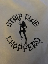 STRIP CLUB CHOPPERS Bandana Du Do Rag MOTORCYCLES BIKER CHOPPER 18 X 20  White 1