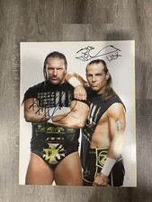 Triple H Shawn Michaels DX Signed 16x20 Autograph Photo WWE JSA . Description