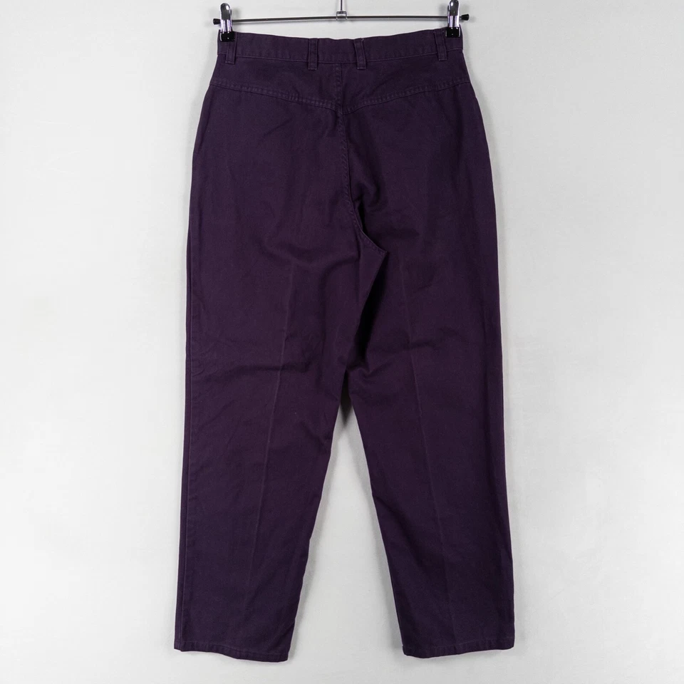 Pantalón Northern Reflections 9/10 púrpura algodón sarga bordados bolsillos cabaña Foto 3 de 4