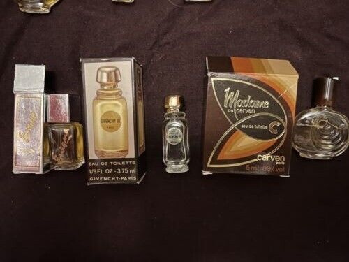 Vintage Lot 9 Perfume Fragrance Samples 70s 80s Plus Presentation Boxes ...