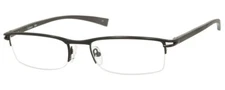 ENHANCE EN3829 MEN'S SEMI-RIMLESS EYEGLASSES 54-19-140 GUNMETAL WITH SOFT CASE
