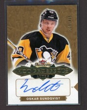 2016-17 Fleer Showcase Hot Prospects Autograph #150 Oskar Sundqvist RC 205/499