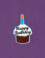 HAPPY BIRTHDAY cupcake title die cuts scrapbook cards