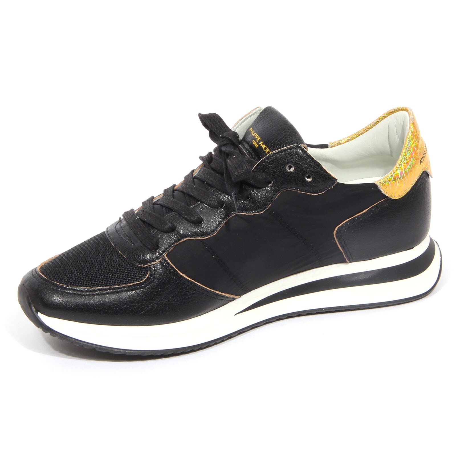 G2624 кроссовки donna PHILIPPE МОДЕЛЬ MONDIAL черно-желтая женская обувь 29090₽