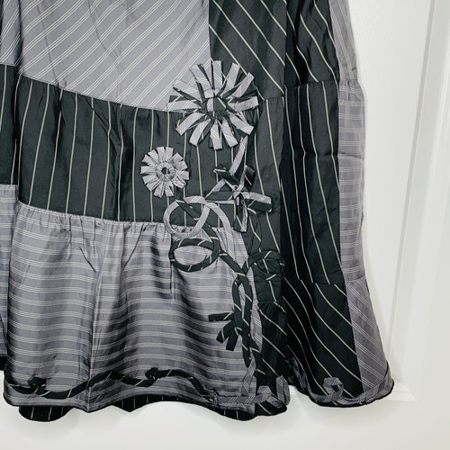 VTG MOSCHINO CHEAP AND CHIC 8 Retro Silk Skirt - Picture 5 of 6