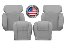 Front Seat Cover Perforated Leatherette Gray Fits 2006-2011 Lexus Gs300 Gs350