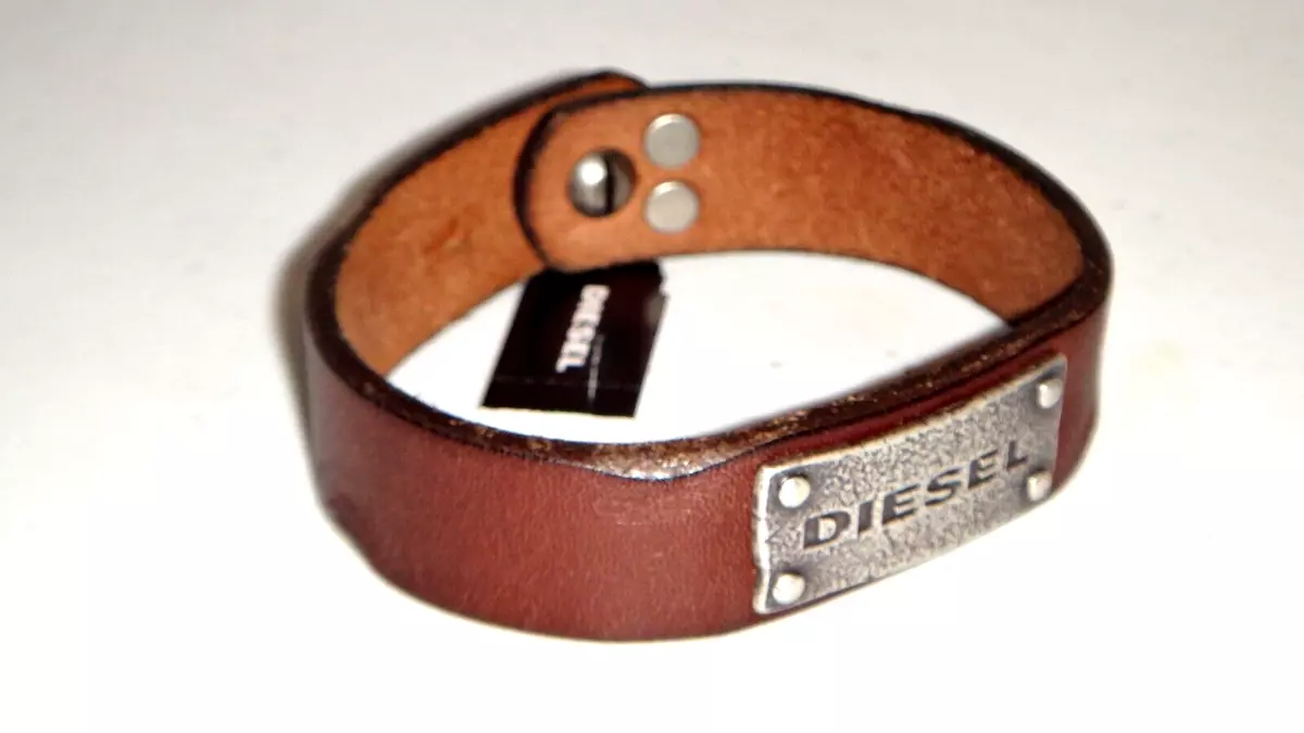 Diesel men's hotsell leather bracelet