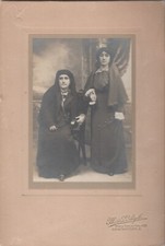 OTTOMAN PERIOD TURKEY CABIN PHOTOGRAPH - photo le aigle - hijab ladies