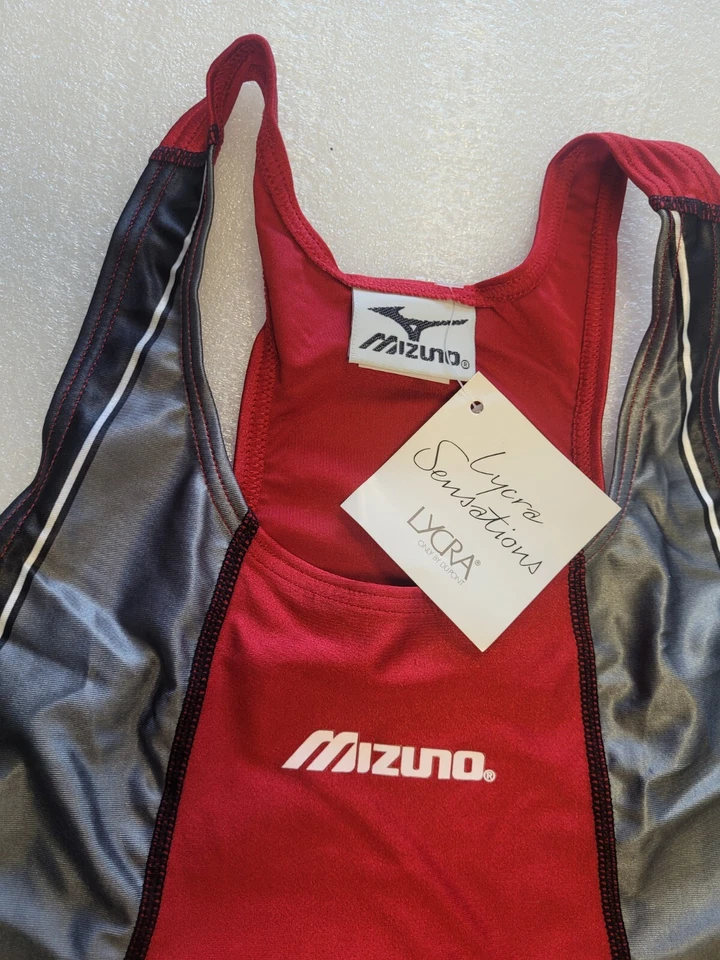 Vintage Mens Mizuno Running Vest Shiny Sports Top (A21) - Image 4 of 4