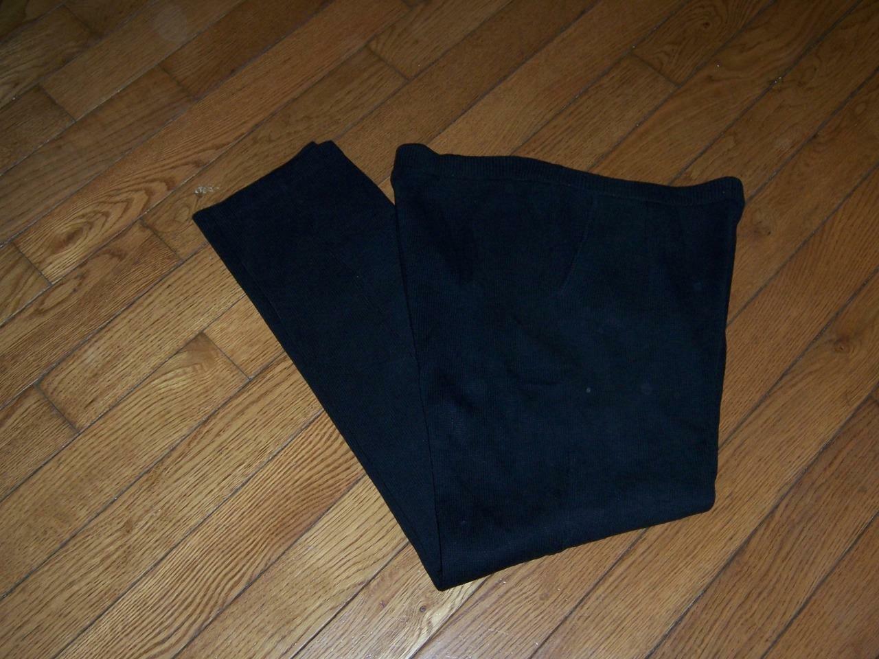 ST JOHN BASIC BLACK PULL ON PLEATED FRONT POCKETS… - image 1