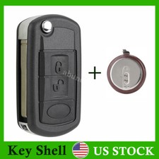 For 2006-2009 Land Rover Range Rover Sport Remote Key Fob Case Cover + Battery