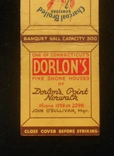 1930s Dorlon's Lobster John O'Sullivan Phone 1959 or 2298 Norwalk CT Fairfield C