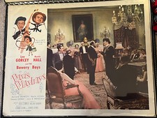 Original VINTAGE Movie Lobby Card Poster “Paris Playboys” 1954