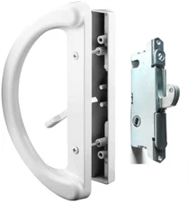 Patio Door Handle Set + Mortise Lock 45° Perfect for Sliding Glass Door Fits 3-1