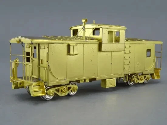 Overland Models HO Brass #1299 D&RGW Wide Vision Caboose #1523 w/Small Bay Windo - Image 4 of 4
