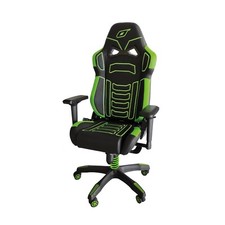 POLTRONA SEDIA GAMING OMP RACING CALCIO NERO VERDE RUOTE GSX OMOL EN1335
