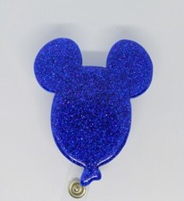 Mickey Balloon Disney Minnie Badge Reel ID Holder HANDMADE Belt or Alligator