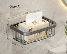 Toilet tissue box, perforated free tissue box, wall mounted storage rack