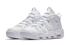 Nike Air More Uptempo Triple White Men's Sneakers Various Sizes 921948-100