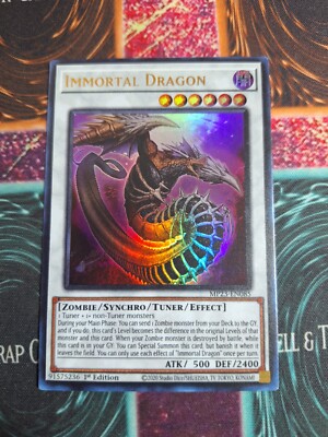 yugioh ultra rare dragon cards Yu-Gi-Oh! Immortal Dragon MP23-EN085 Ultra Rare 1st Edition NM