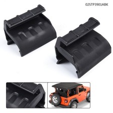 Pair Rear Window Soft Top Retainers Clips Fit For 2007-18 Jeep Wrangler Jk Black