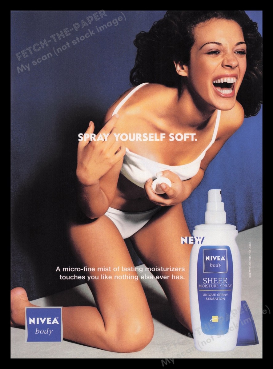 Nivea 2000s Print Advertisement Ad 2000 Body Bra & Underwear