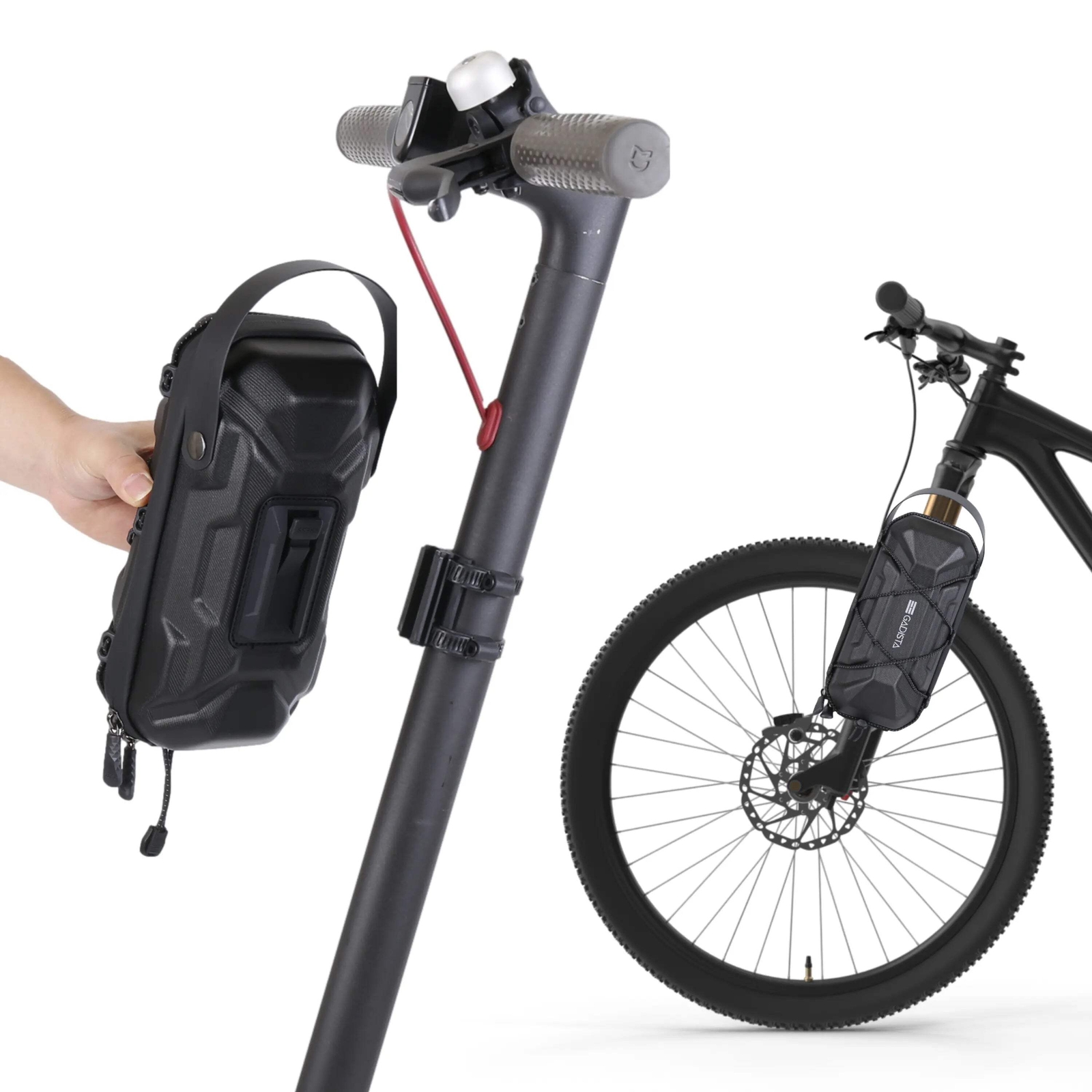 Sacoche trottinette électrique étanche 2L - Accessoire rangement guidon universel