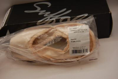 NIB Nikolay Grishko Suffolk ProFlex Ballet Pointe Shoes 3.5  XXXX 4X NOT RETURN
