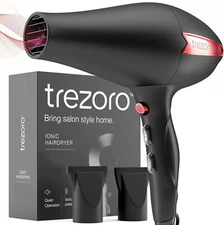 2200W Ionic Salon Hair Dryer Blow Dryer Hairdryer  Curly Hair In Volume Nozzle