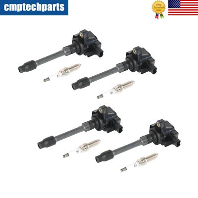 4X Ignition Coil & 4X Spark Plugs for Honda Civic 1.5L Turbo 3052059B013 UF781