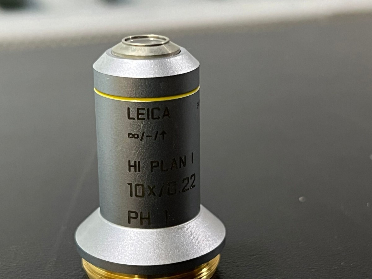 Leica HI Plan I 10x/0.22 ∞/- Ph 1 Microscope Objective Lens 