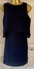 BOOHOO! GREAT NAVY COLD SHOULDER DRESS! BNWT! SHORT LENGTH!🦋