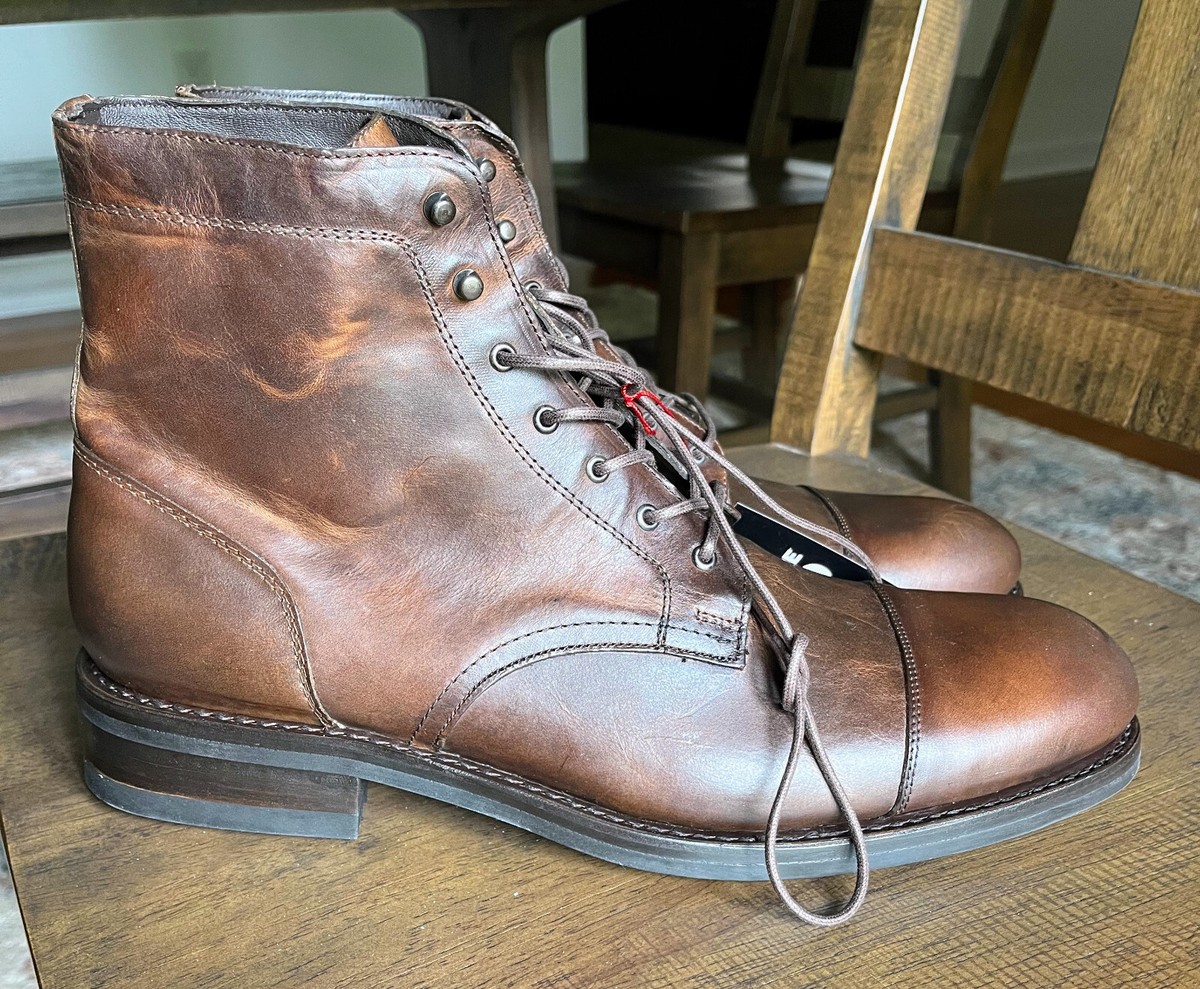 Wolverine BLVD Cap Toe W990091 Mens Brown Leather Casual 