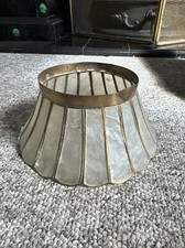 Vintage Capiz Lampenschirm Krone Topper