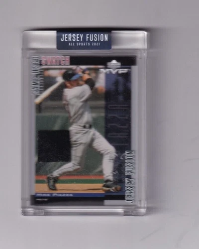 2021 MIKE PIAZZA  JERSEY FUSION GU JERSEY RELIC  NEW YORK METS