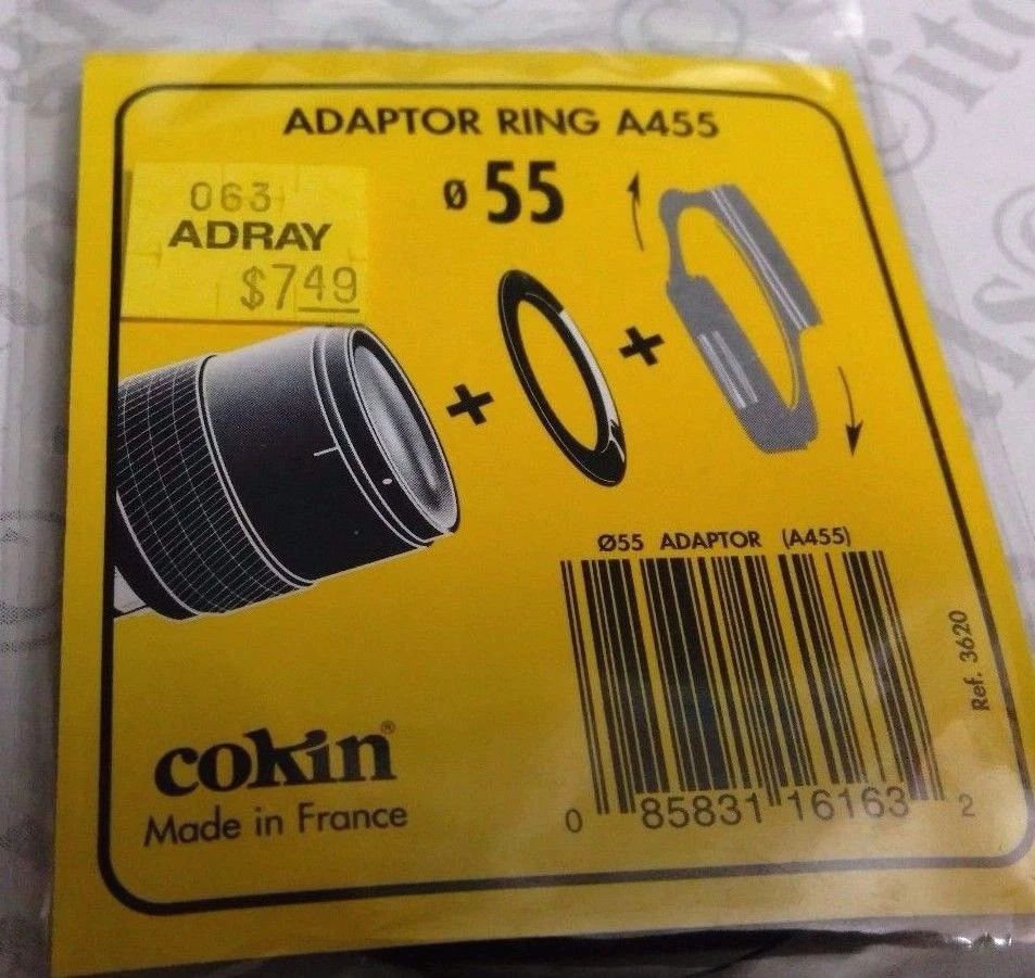 Genuine Cokin A Series 55mm Adapter Ring A455 France Made Original 55 mm OEM - Image 2 of 4