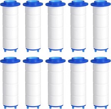10pcs Ion Shower Drops Head Filter, 2.36 0.95 Inches Showerhead Filter, Pp Co