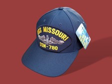 USS MISSOURI SSN 780 NAVY SUBMARINE HAT U.S MILITARY OFFICIAL BALL CAP USA MADE