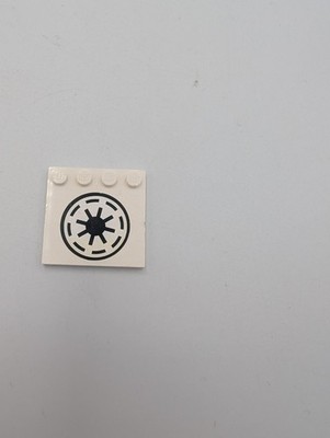 1x LEGO  Fliese Tile 4x4 galactic republic 6179pb013 7674 Star Wars