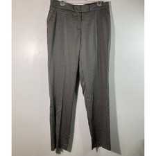 Womens Investments Chevron Dress Pants Straight Leg Black White 12L NWT