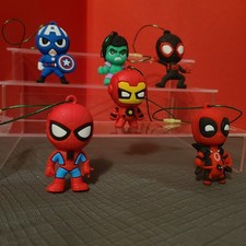 Marvel Christmas Tree decorations. 6 figures