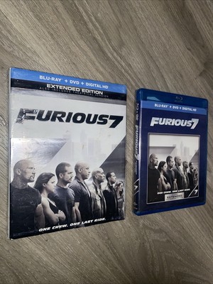 2015 FAST 7 BLU RAY + DVD WITH SLIP COVER