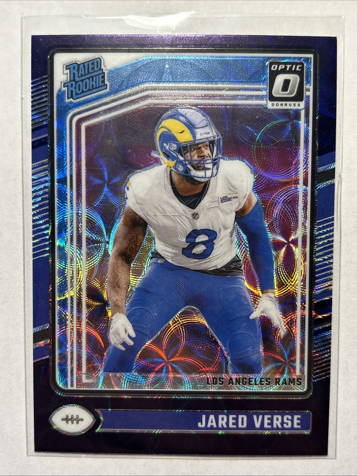 Jared Verse 2024 Panini Donruss Optic Rated Rookie Purple Scope #242