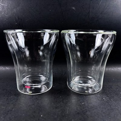Bodum Assam Double Wall Thermo-Glass 6oz Hot Cold Borosilicate Insulated Set / 2