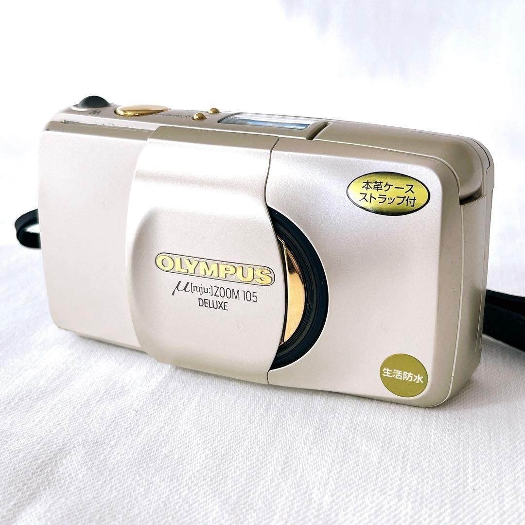 Olympus μ mju Zoom 105 Deluxe 35mm Film Camera From Japan only