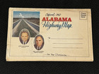 Alabama Cartoon Highway State Map 1962 Phil Neel No Writing Tourist Attractions — photo 1