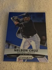 2015 Panini Prizm Blue Nelson Cruz #4/75 Rare Mint