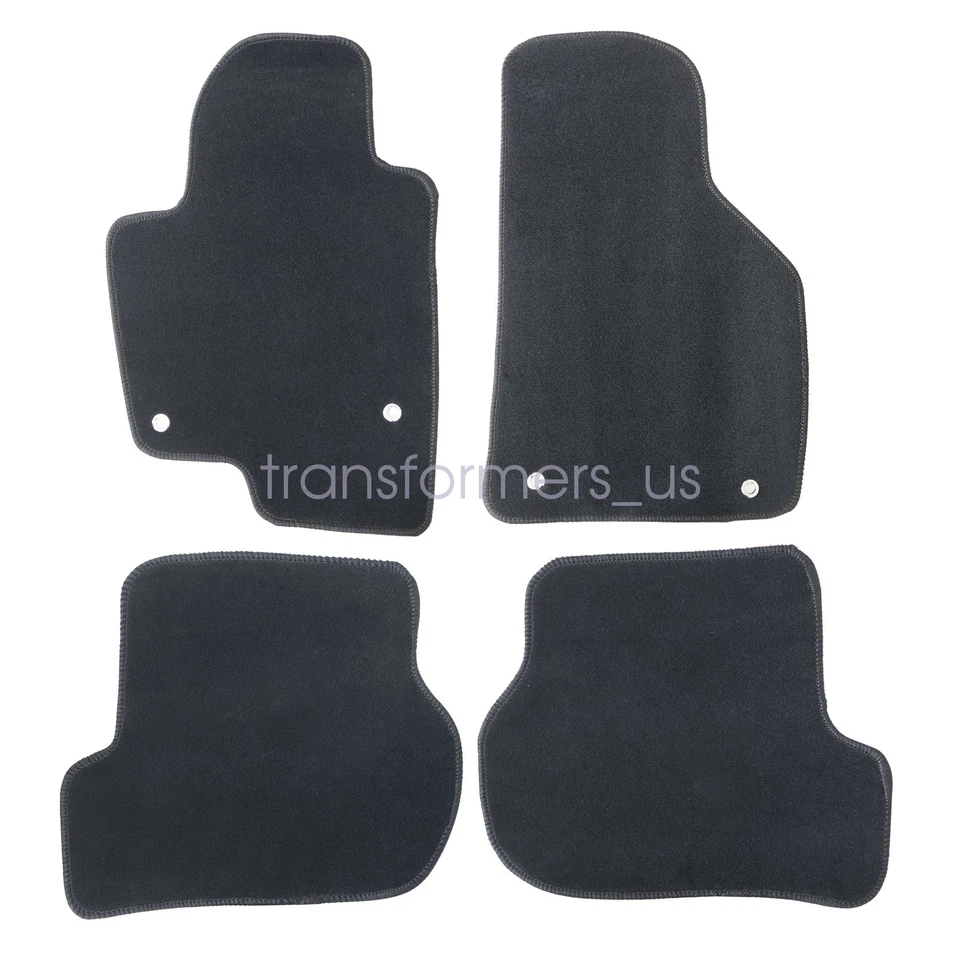 Alfombrillas alfombrillas delanteras traseras negras nuevas para Volkswagen Jetta 2005 2006 2007-2010 Foto 3 de 4