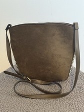 New Look Faux Suede Bucket Bag with Stude And Snake Print Detail NWOT