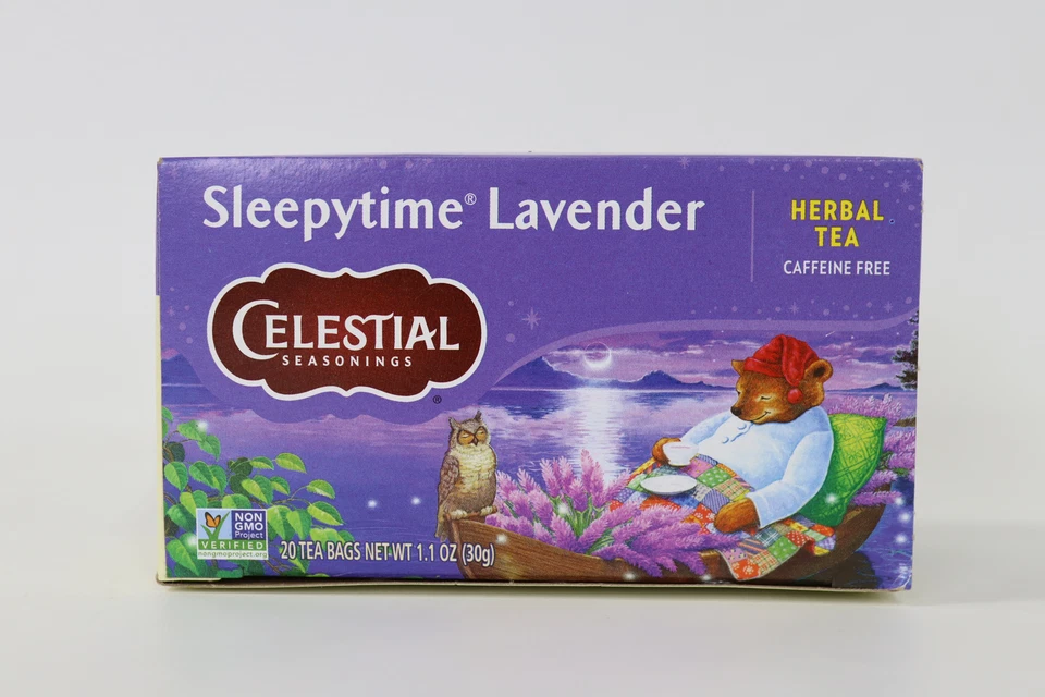 Bolsas de té de hierbas sin cafeína lavanda Sleepytime Celestial Seasonings 20 unidades Foto 2 de 4